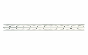 Starrett 12" Blade for Combo Square - 1/50", 1/100", 1/32", 1/64" Grads