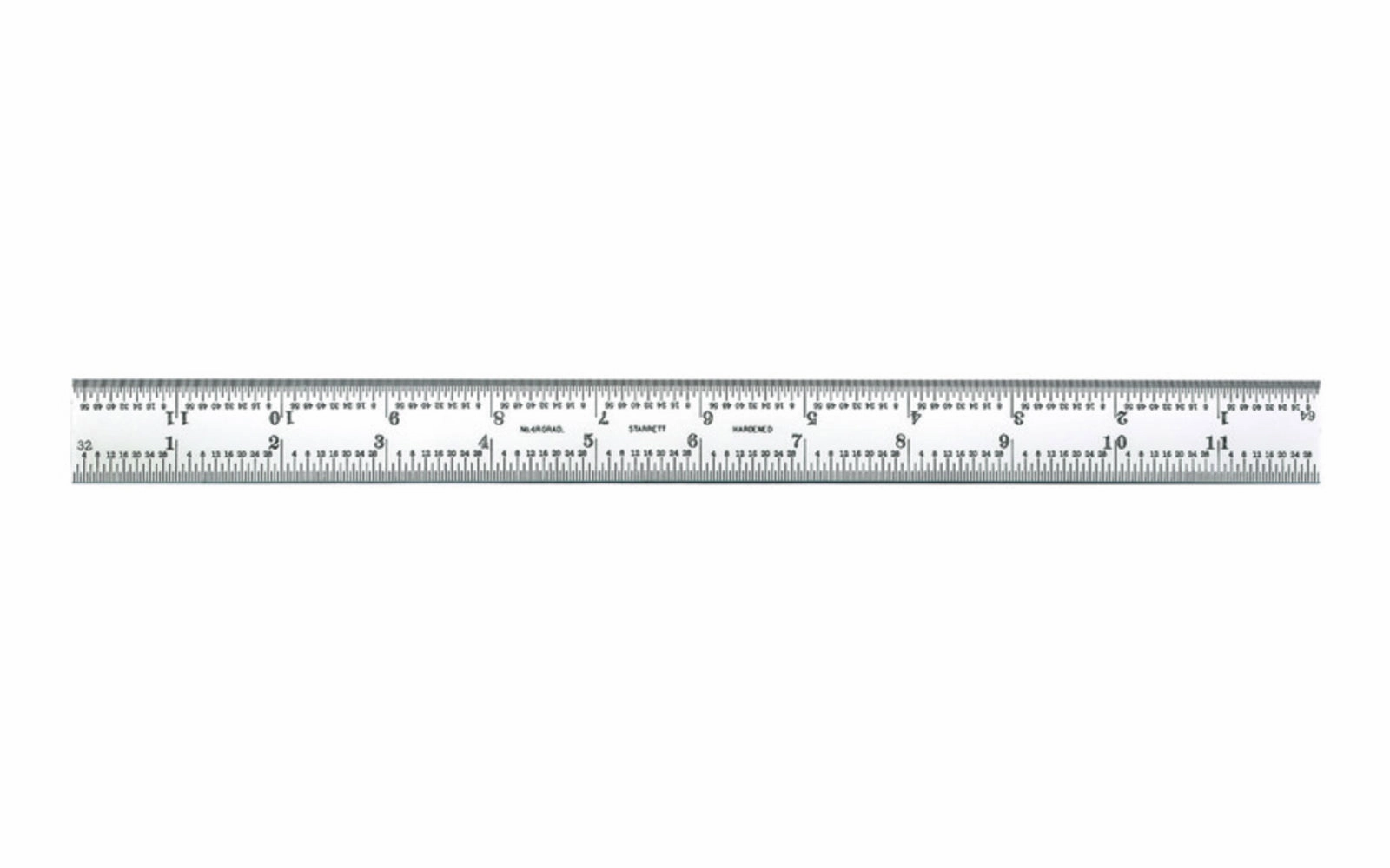 Starrett 12" Blade for Combo Square - 1/8", 1/16", 1/32", 1/64" Grads