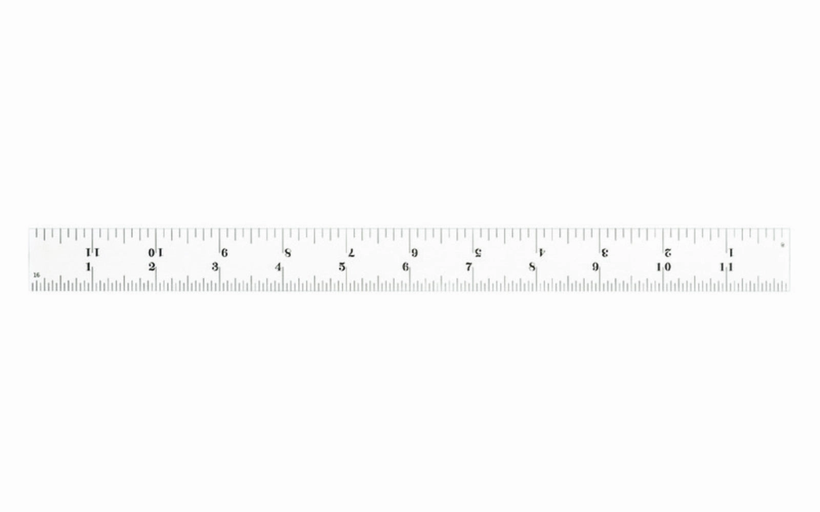 Starrett 12" Rule - 1/8", 1/16", 1/32", 1/64" Grads