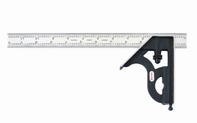 Starrett 12" Satin Chrome Combination Square - C11H-12-4R