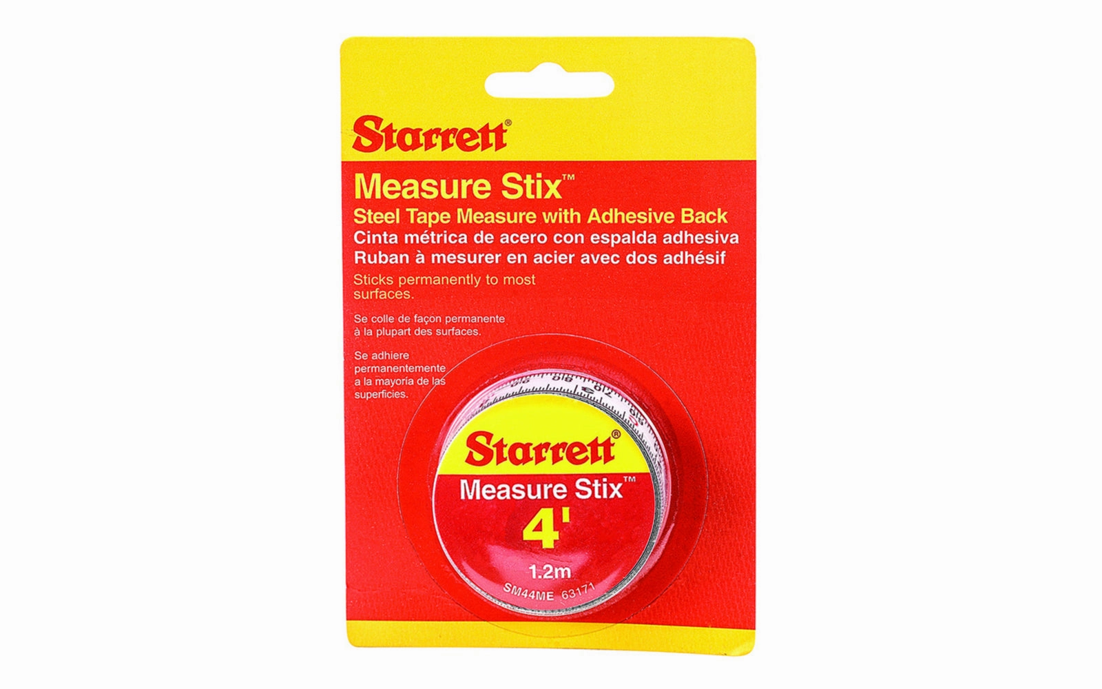 Starrett 1.2m / 4' Measure Stix