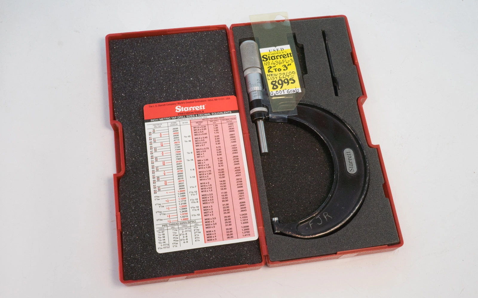 Starrett 436FL-3 Micrometer - Used