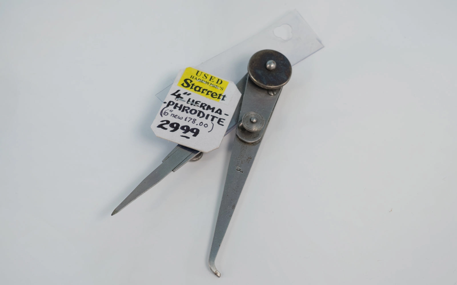 Starrett 4" Hermaphrodite Caliper - USED