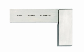 Starrett 4" Stainless Precision Plain Square