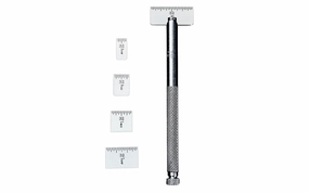 Starrett 5 Steel Rules with Holder