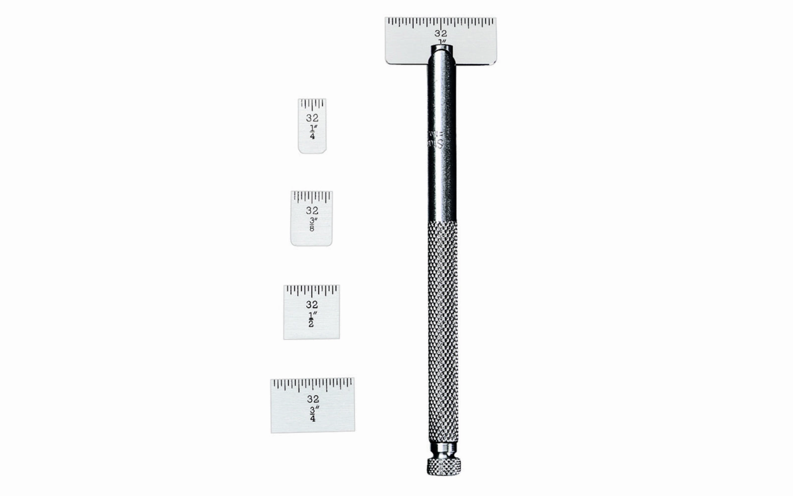 Starrett 5 Steel Rules with Holder
