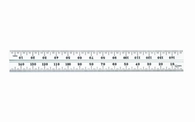 Starrett 6" Blade for Combo Square - 1.0 mm, 0.5 mm Grads