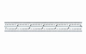 Starrett 6" Blade for Combo Square - 1/32", 1/64", 1/50", 1/100" Grads