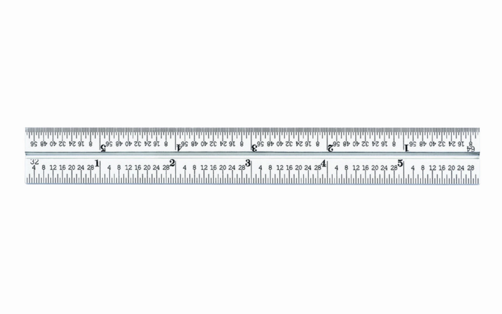 Starrett 6" Blade for Combo Square - 1/32", 1/64", 1/50", 1/100" Grads