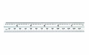Starrett 6" Blade for Combo Square - 1/32", 1/64"  /  1.0 mm, 0.5 mm Grads
