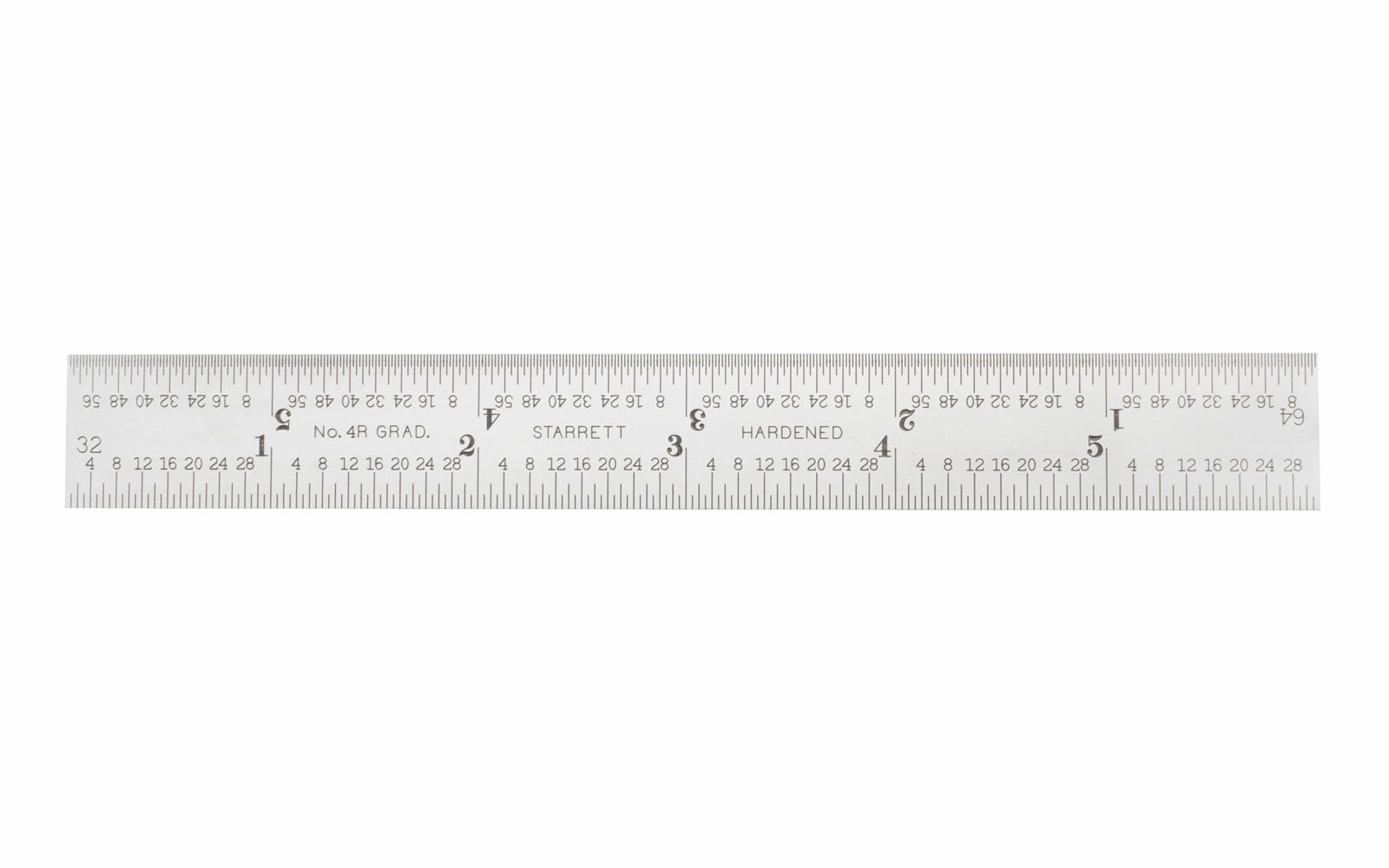 Starrett 6" Blade for Combo Square - 1/8", 1/16", 1/32", 1/64" Grads
