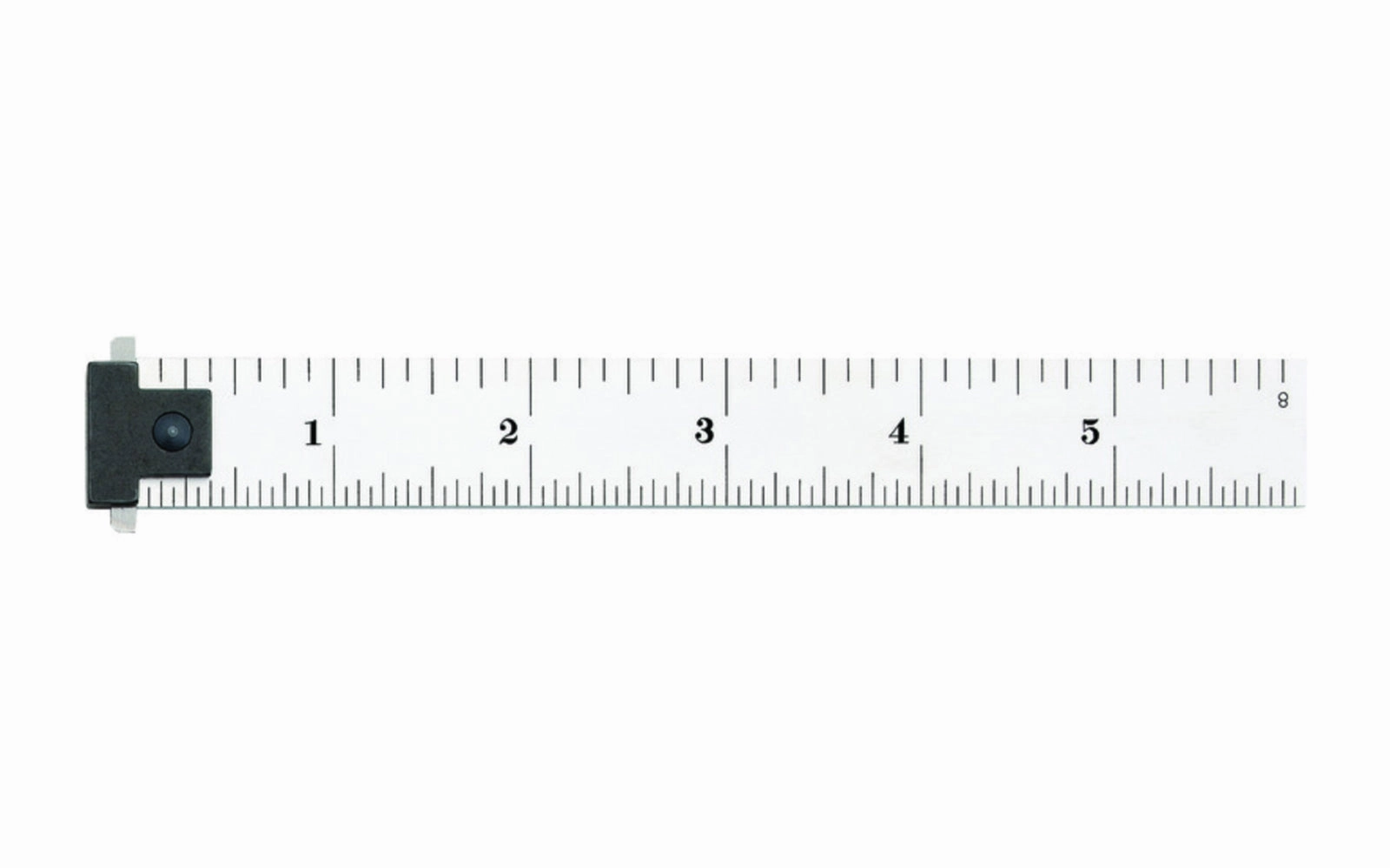 Starrett 6" Double Hook Rule - 1/8", 1/16", 1/32", 1/64" Grads