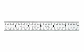 Starrett 6" End Read Rule - 1/8", 1/16", 1/32", 1/64" Grads