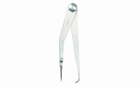 Starrett 6" Firm-Joint Hermaphrodite Caliper, Flat Leg