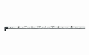 Starrett 6" Narrow Hook Rule - 1/32", 1/64" Grads
