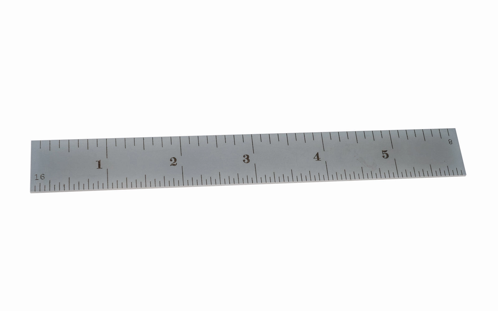 Starrett 6" Rule - 1/8", 1/16", 1/32", 1/64" Grads - USED