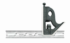 Starrett 6" Satin Chrome Combination Square - C11H-6-4R
