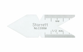 Starrett C398M Satin Chrome Center Gage