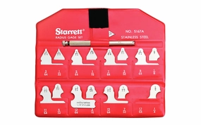 Starrett S167AHZ Radius Gage Set - Unused Display Model