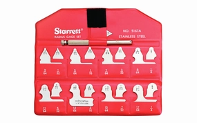 Starrett S167AHZ Radius Gage Set