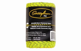 Stringliner #18 Braided Mason Line - Fluorescent Yellow / Black