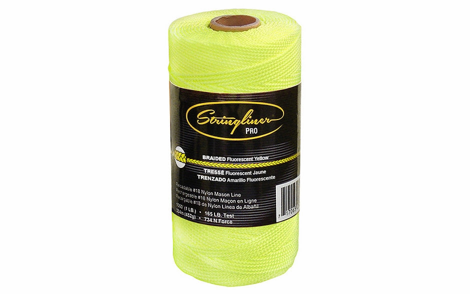 Stringliner Braided Mason Line - Fluorescent Yellow