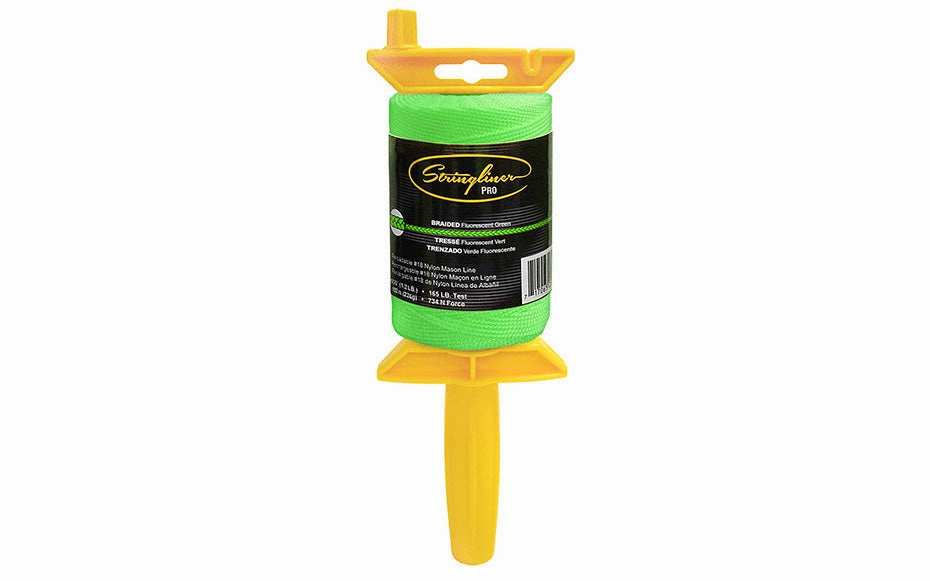 Stringliner Braided Mason Line Reel - Fluorescent Green