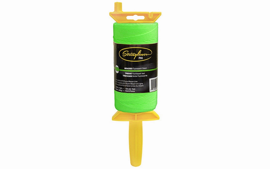 Stringliner Braided Mason Line Reel - Fluorescent Green