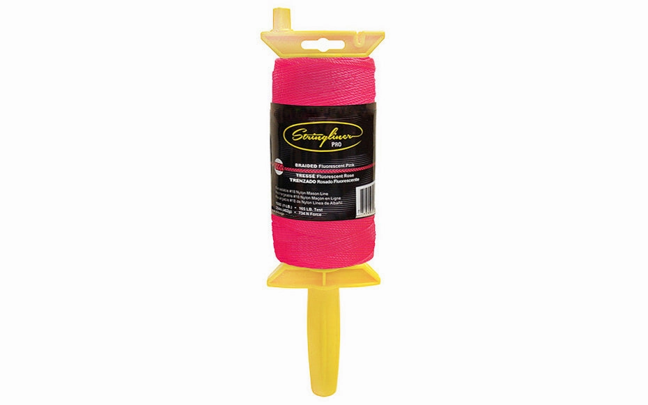 Stringliner Braided Mason Line Reel - Fluorescent Pink