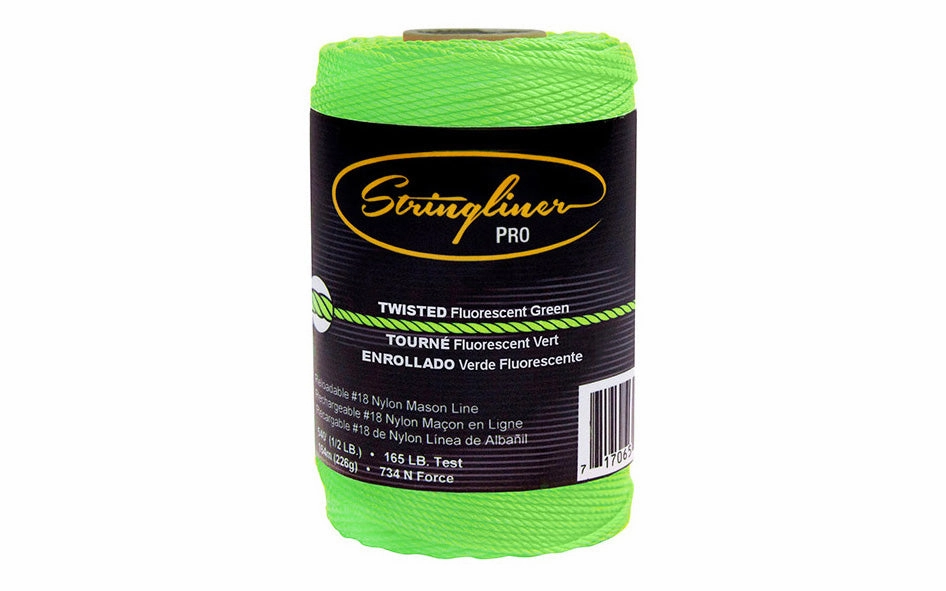 Stringliner Twisted Mason Line - Fluorescent Green