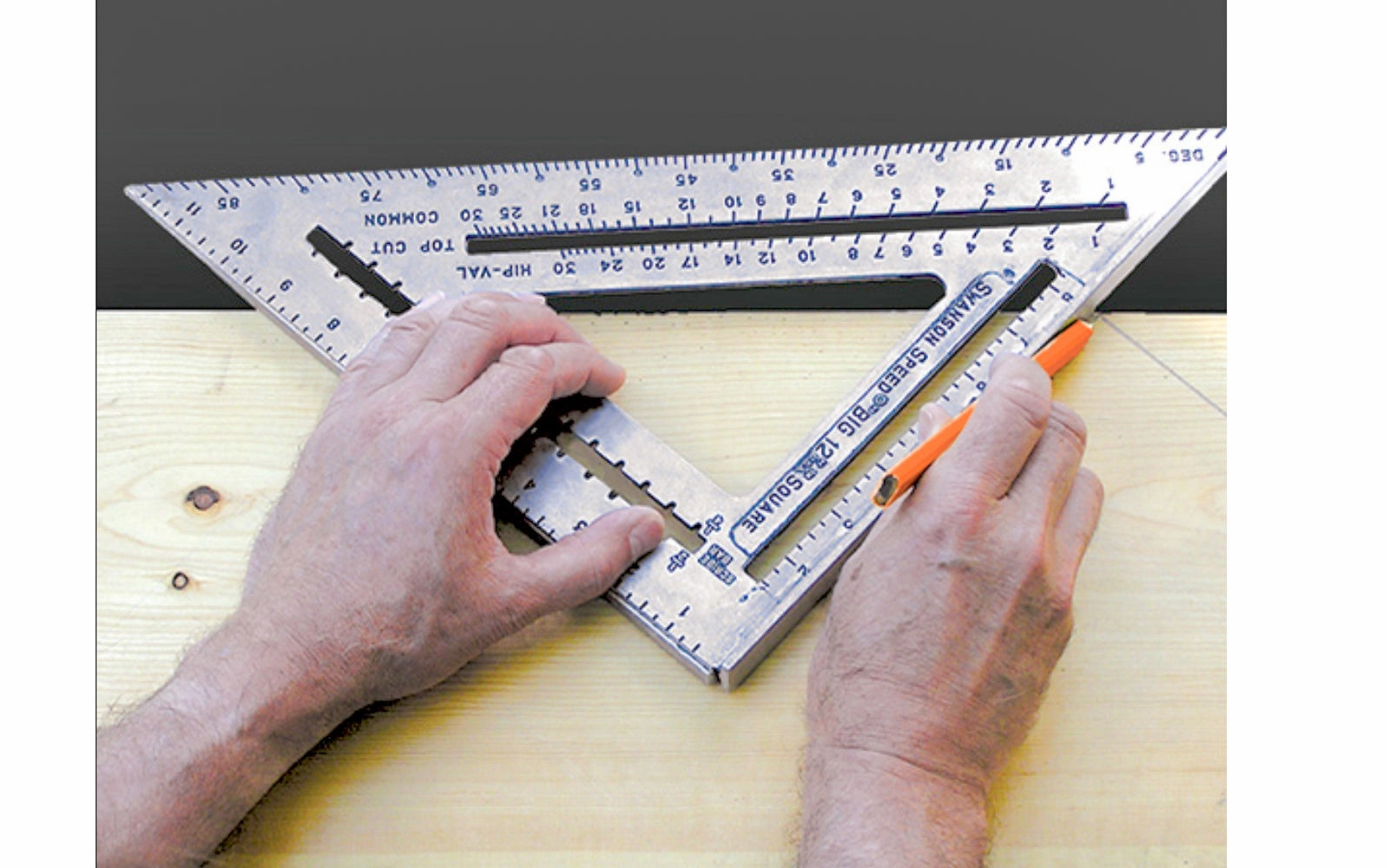 Swanson "Big 12" Speed Square With Layout Bar ~ 12" Size
