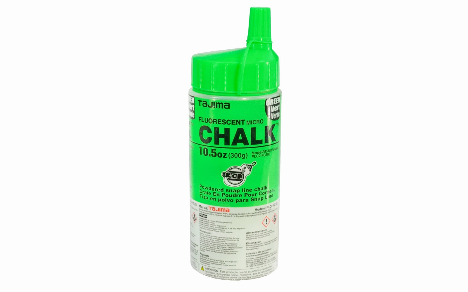 Tajima Micro Powder Chalk, Fluorescent Green ~ 10.5 oz