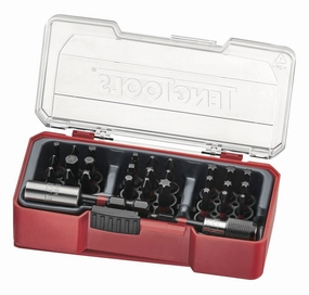 Teng Tools 30 Piece 1/4 Inch Hex Drive Hex, Torx, ROB Impact Screwdriver Bit Set - TJ1430