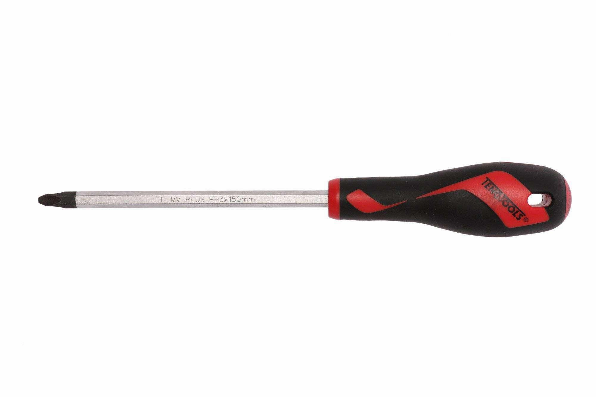 Teng Tools PH3 x 5.9 Inch/150mm Head Phillips Screwdriver   Ergonomic, Comfortable Handle - MD953N