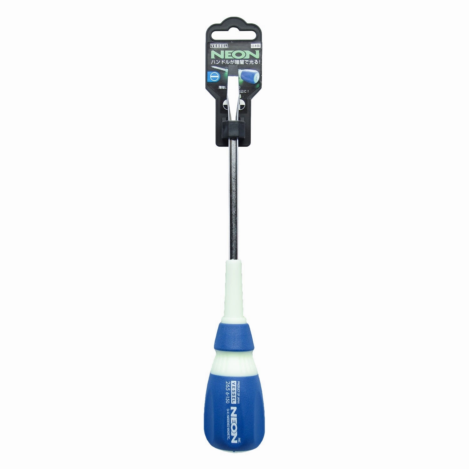 Vessel Tools 265S6150 Neon Screwdriver, 6 x 150 mm