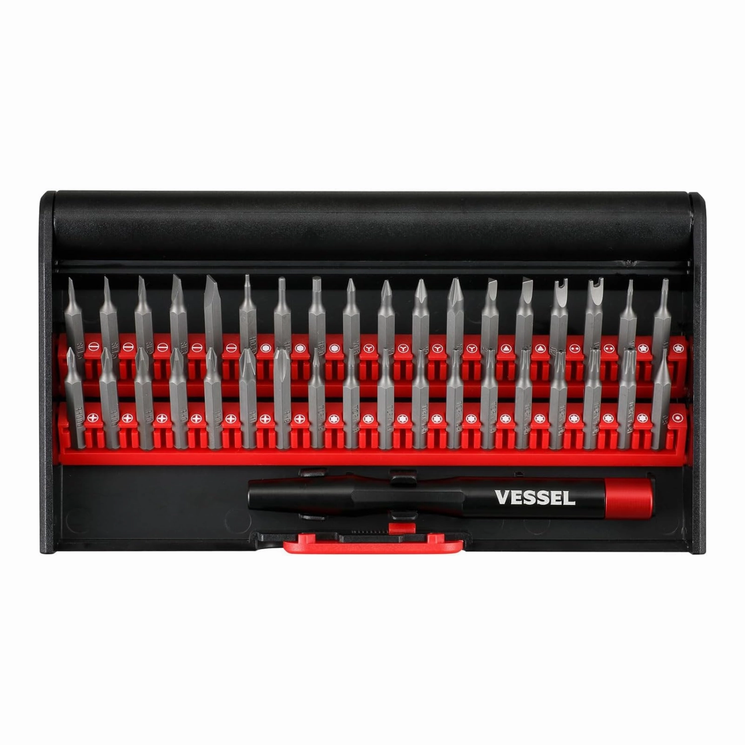 Vessel Tools 9836 Precision Screwdriver & Interchangeable Bit Set, 36 Pc.