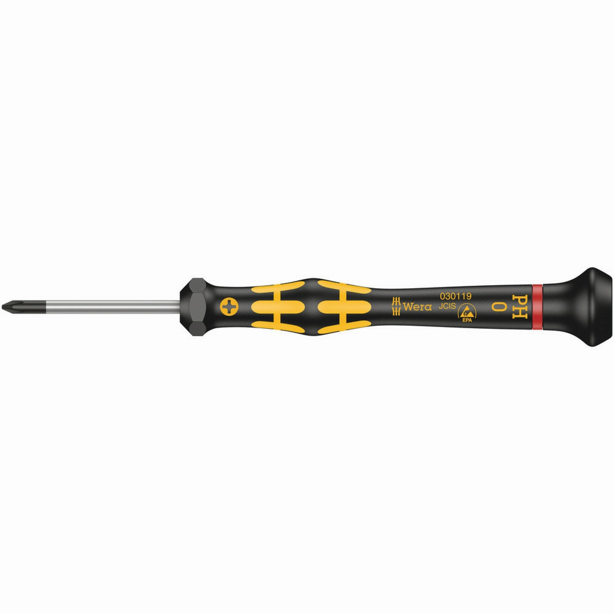 Wera 1550 PH ESD Kraftform Micro screwdriver for Phillips screws, PH 000 x 40 mm