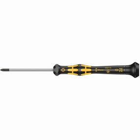 Wera 1555 PZ ESD Kraftform Micro screwdriver for Pozidriv screws, PZ 0 x 60 mm