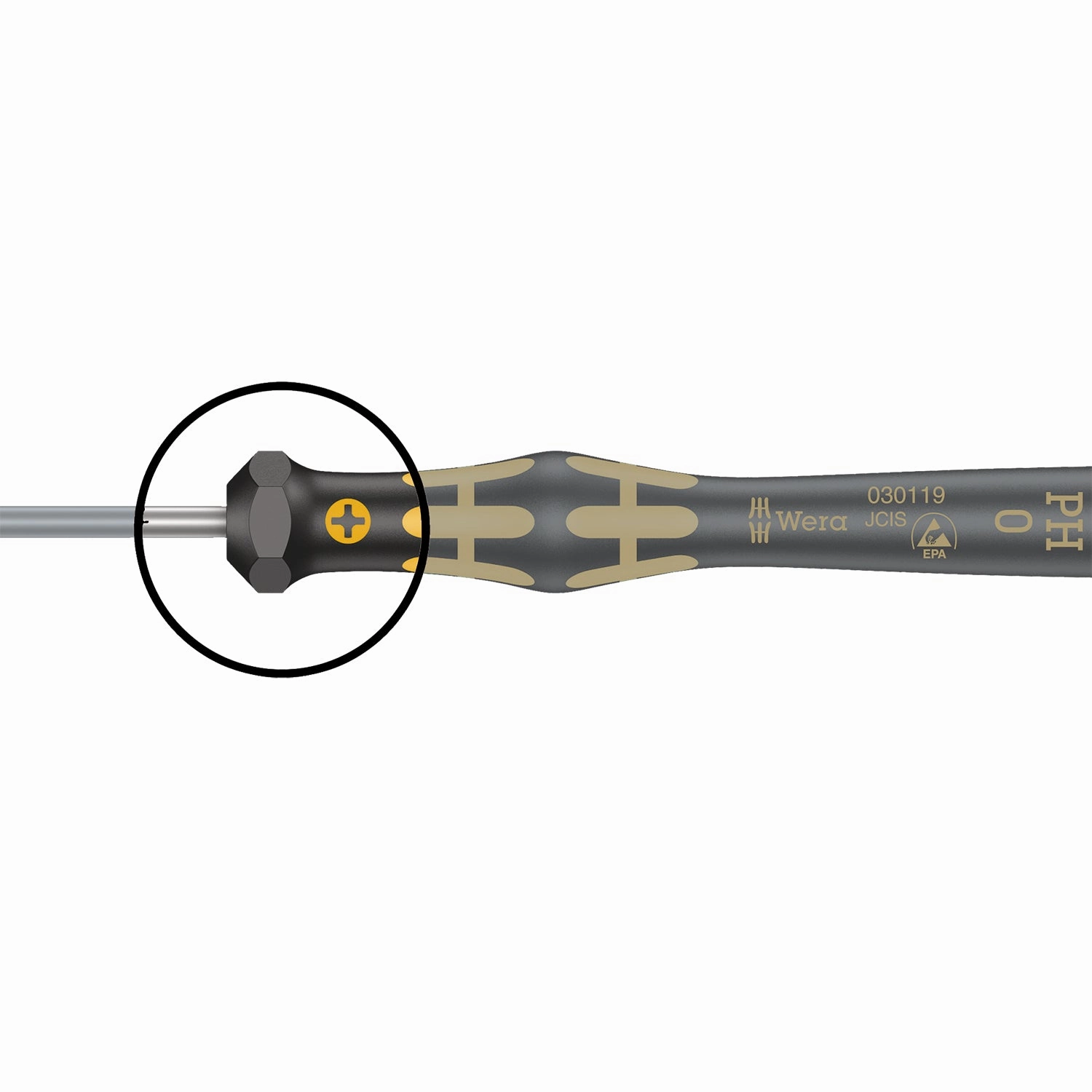 Wera 1567 TORX ESD Kraftform Micro screwdriver for TORX screws, TX 2 x 40 mm