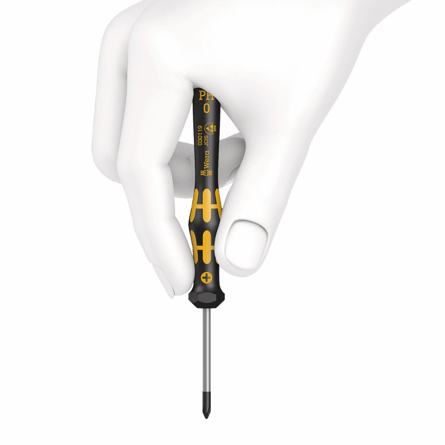 Wera 1567 TORX ESD Kraftform Micro screwdriver for TORX screws, TX 6 x 40 mm