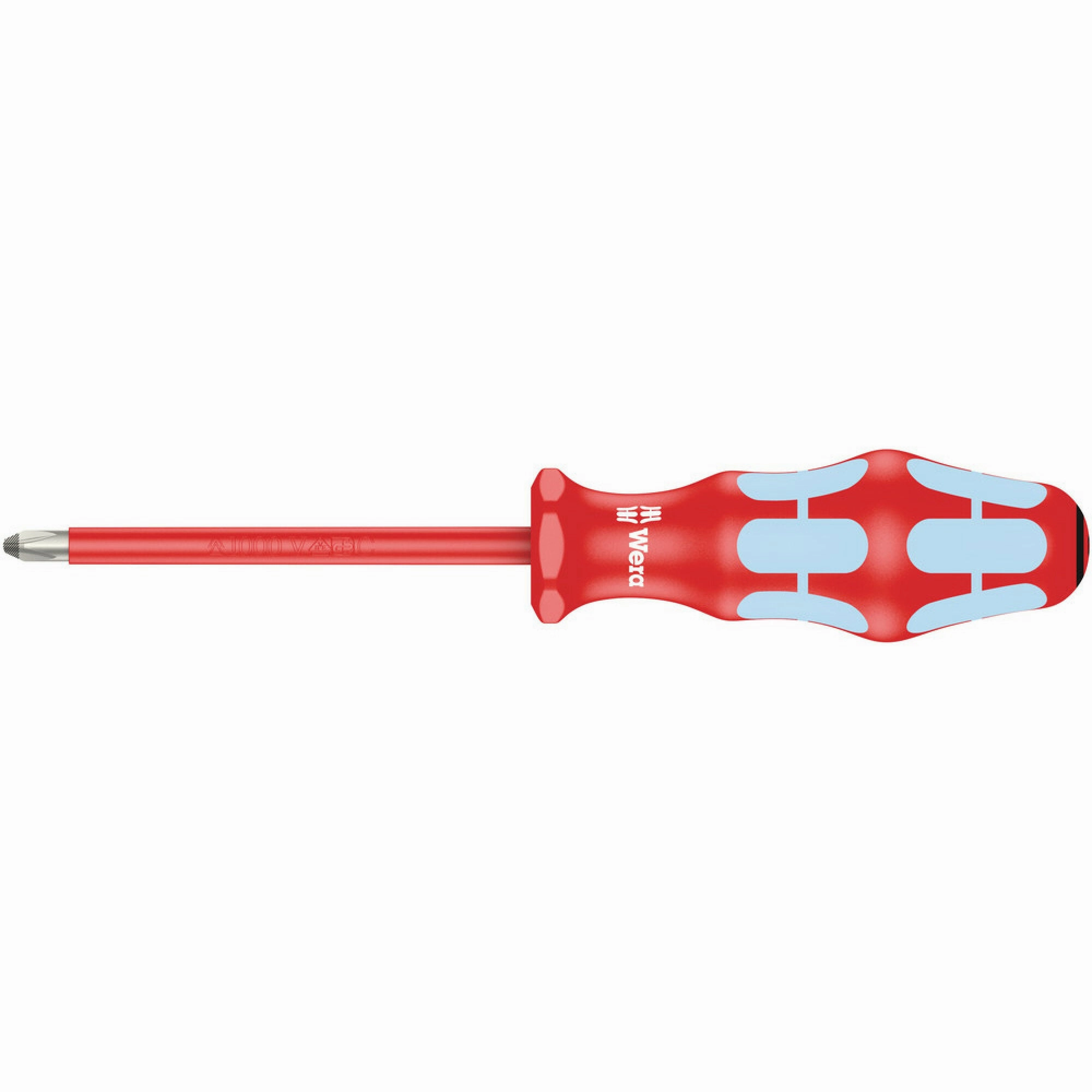 Wera 3165 i PZ VDE Insulated screwdriver for Pozidriv screws, stainless, PZ 1 x 80 mm