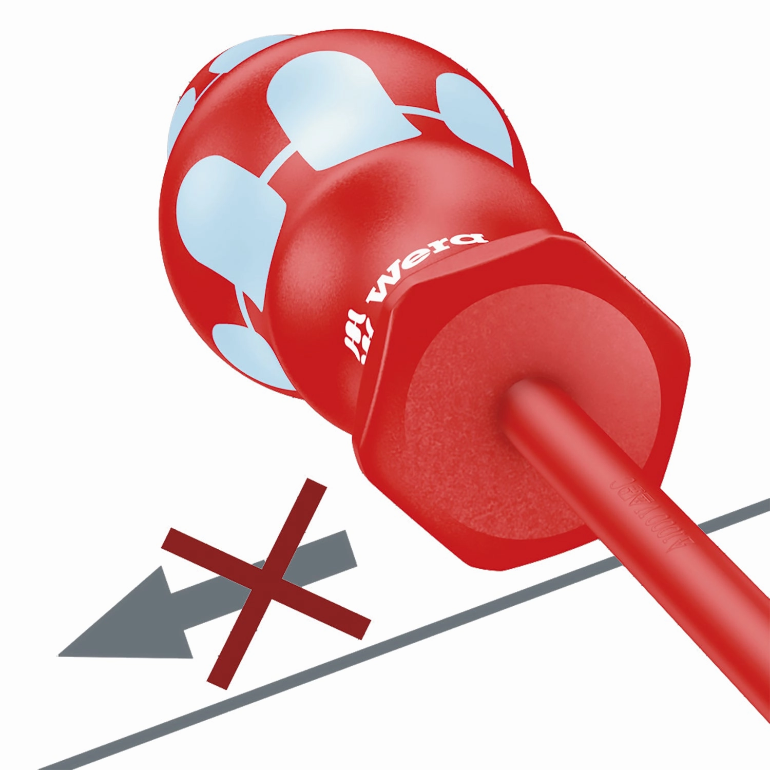 Wera 3165 i PZ VDE Insulated screwdriver for Pozidriv screws, stainless, PZ 1 x 80 mm