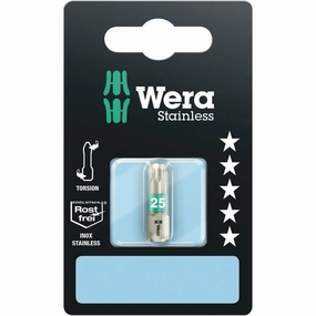 Wera 3867/1 TS SB TORX bits, stainless, TX 30 x 25 mm