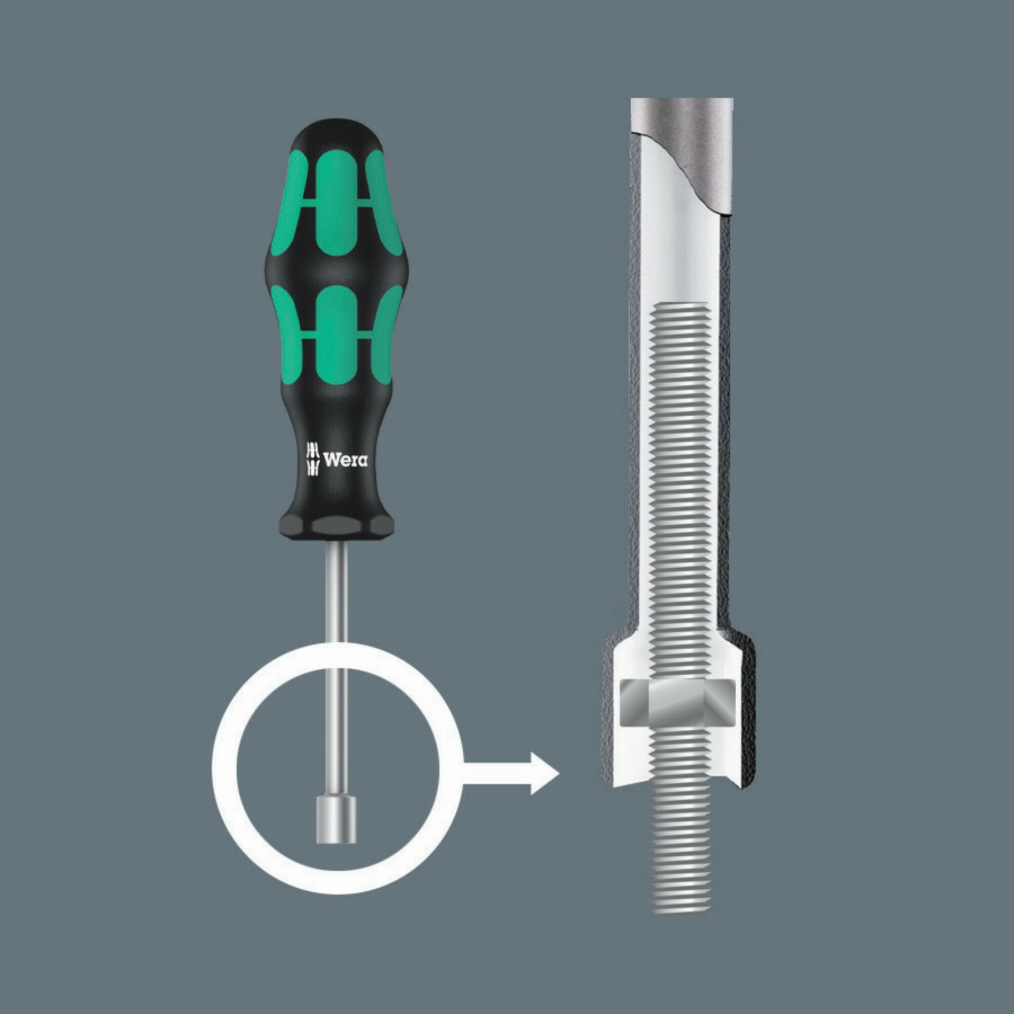 Wera 395 HO/7 SM Nutdriver set, 7 pieces