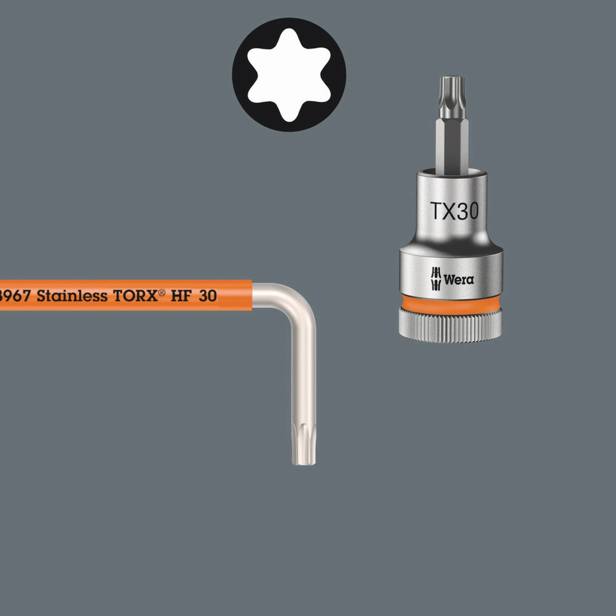 Wera 3967 SXL HF TORX L-key Multicolour with holding function, long, stainless, TX 20 x 137 mm
