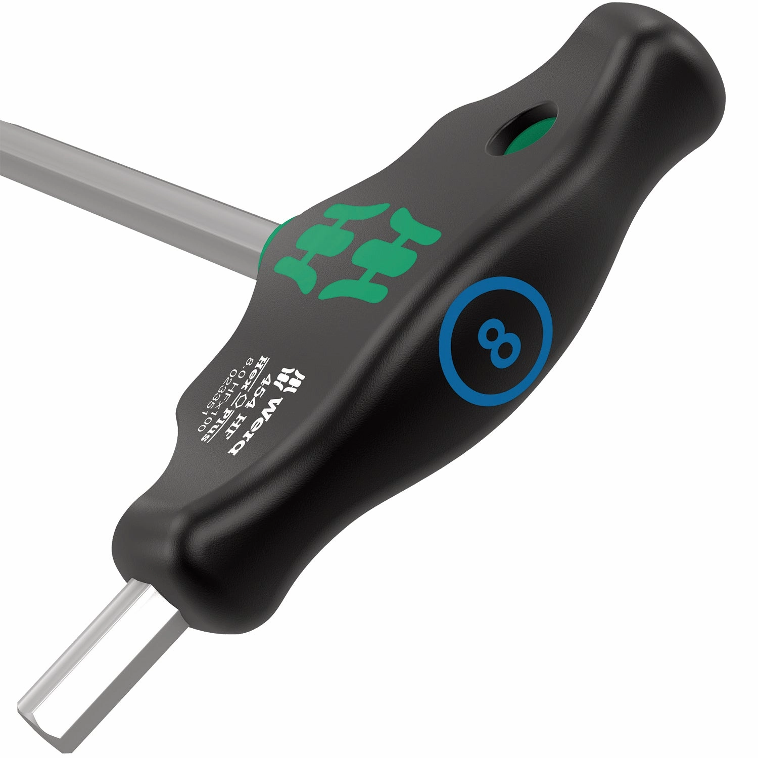 Wera 454 HF T-handle hexagon screwdriver Hex-Plus with holding function, 7 x 200 mm