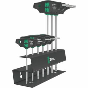 Wera 467/7 TORX HF Set 2 Screwdriver set T-handle TORX screwdrivers with holding function, 7 pieces