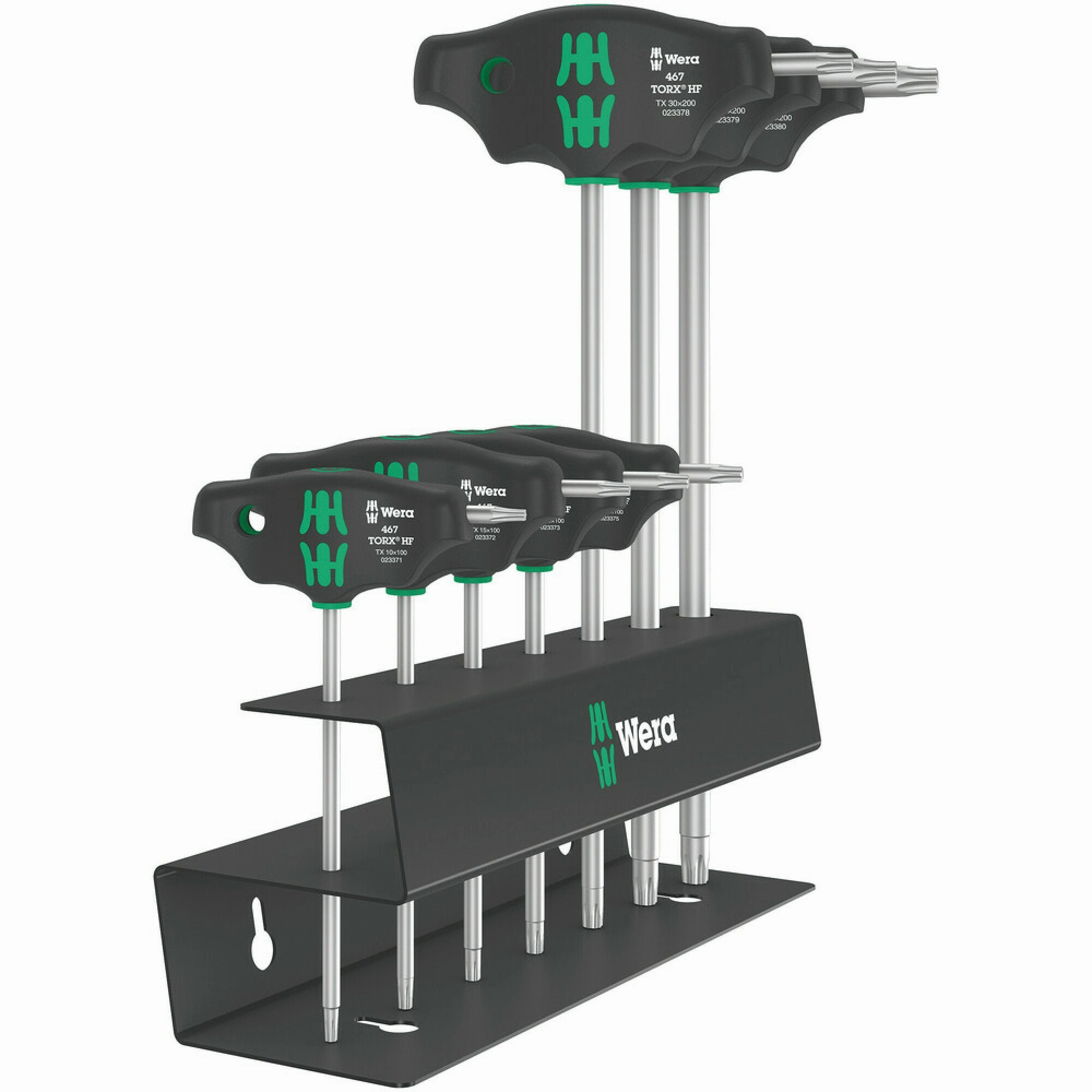 Wera 467/7 TORX HF Set 2 Screwdriver set T-handle TORX screwdrivers with holding function, 7 pieces