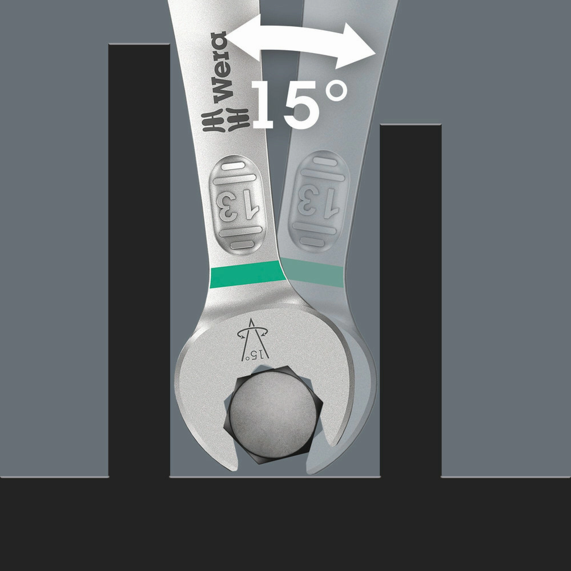 Wera 6003 Joker combination wrench, Imperial, 3/4" x 230 mm