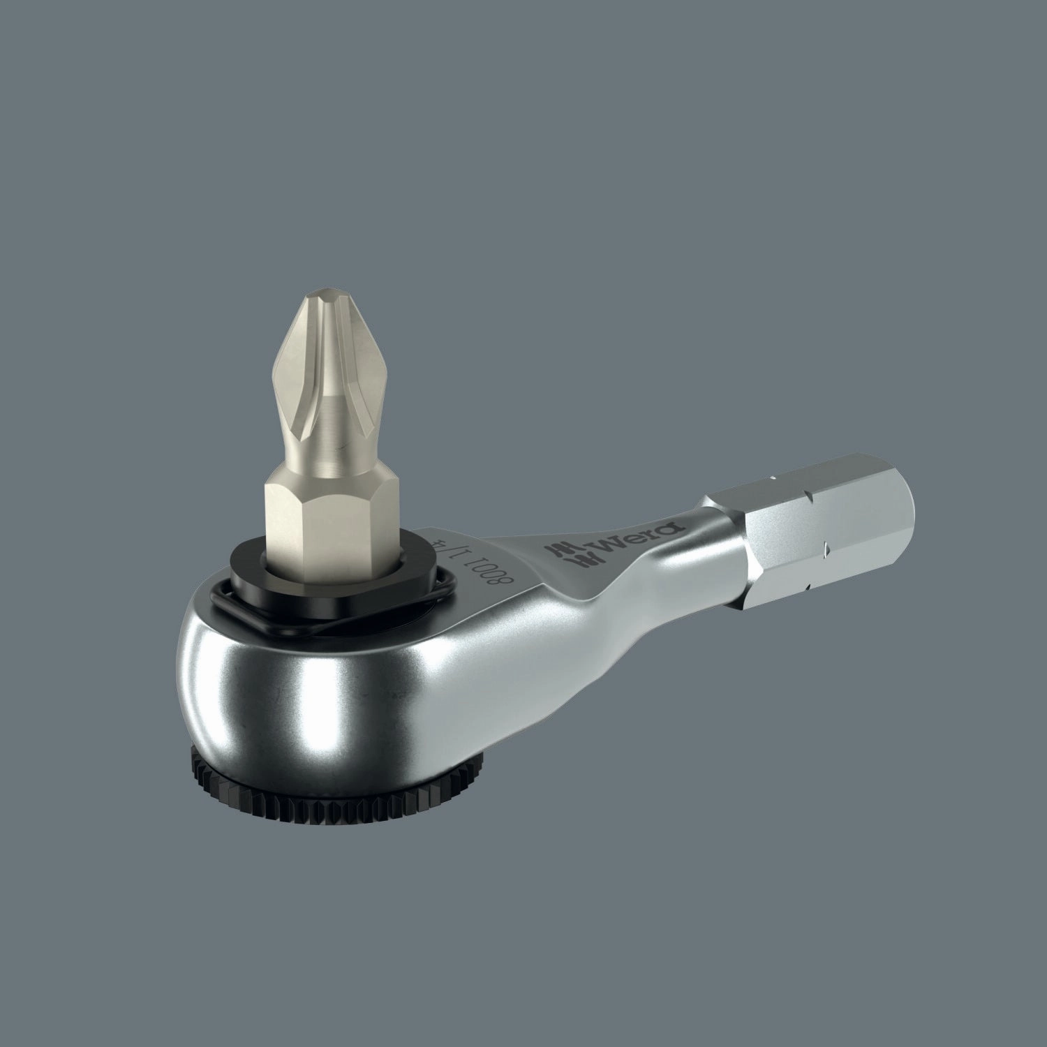 Wera 8011 Zyklop Mini 4 Bit Ratchet, 1/4" x 50 mm